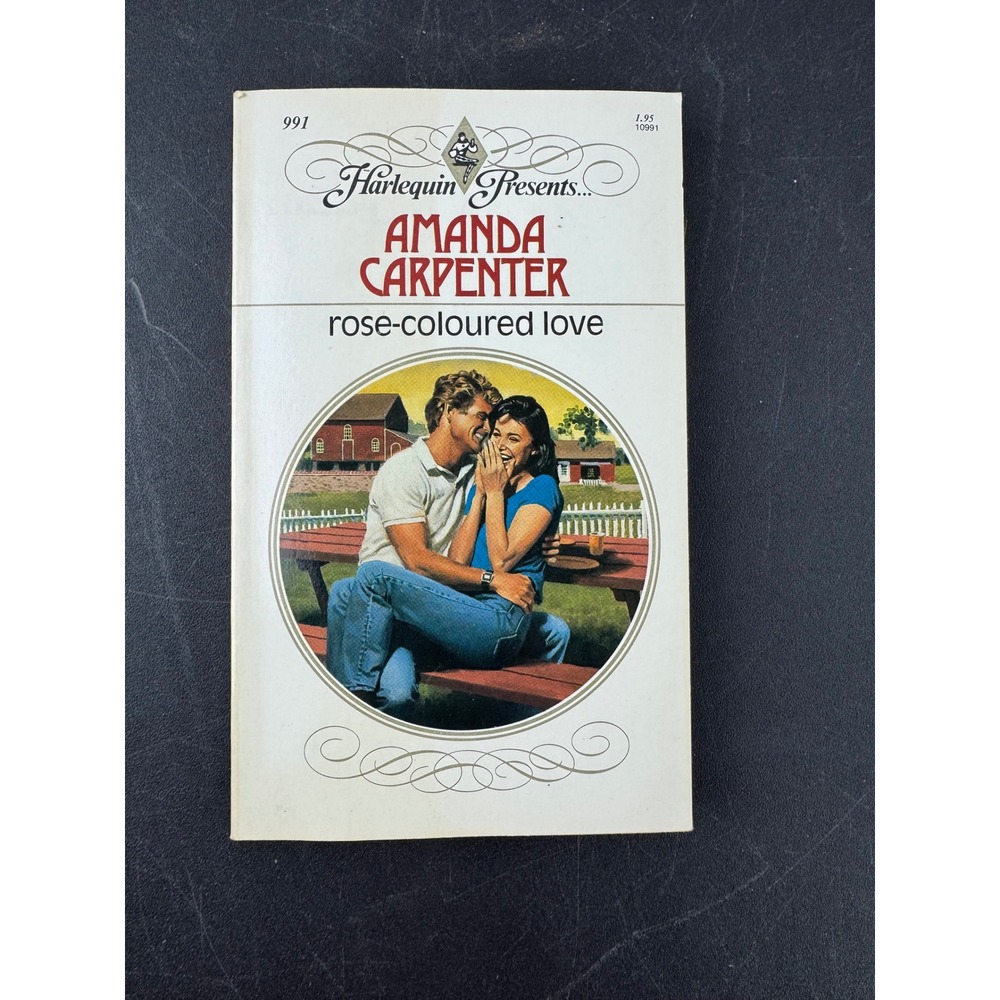Harlequin Presents Rose-Coloured Love Amanda Carpenter 1987 Vintage Romance Book